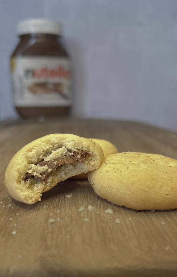 Nutella filled butter cookies